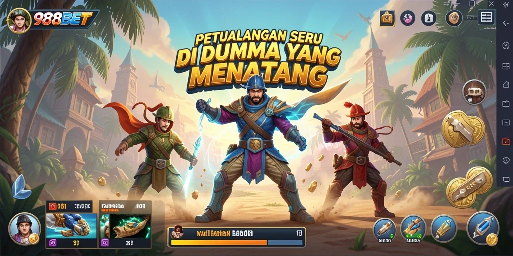 Tampilan gameplay 988BET yang menegangkan dalam petualangan seru.