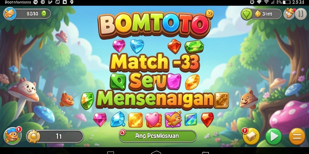 Screenshot gameplay <strong>BOMTOTO</strong> yang menunjukkan tantangan mencocokkan warna.