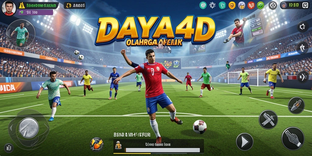Gameplay olahraga yang seru dan interaktif dalam DAYA4D.