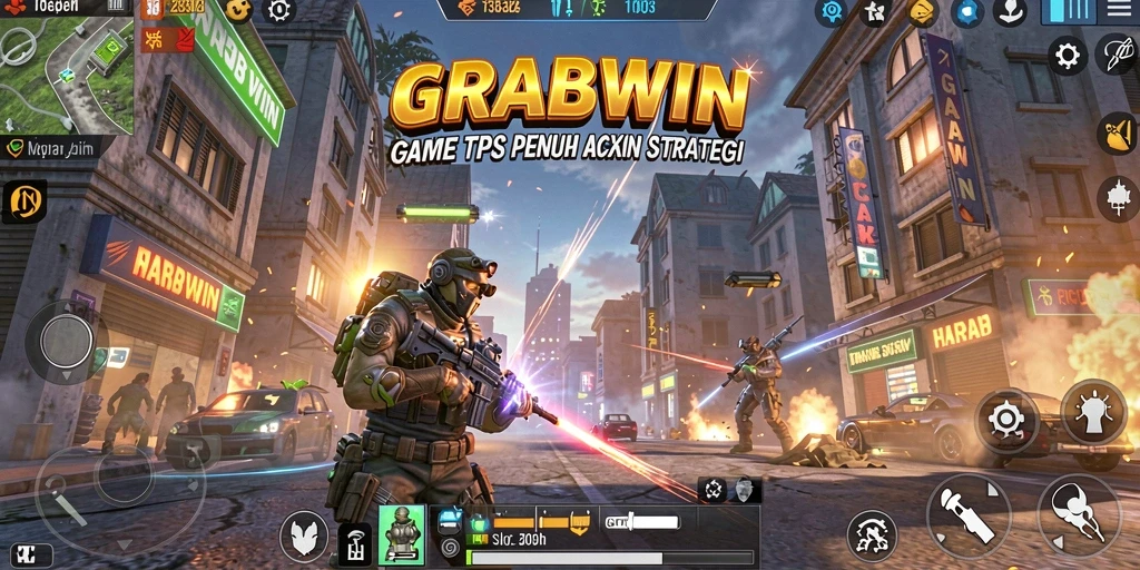 Tangkapan layar aksi seru dari permainan TPS GRABWIN.
