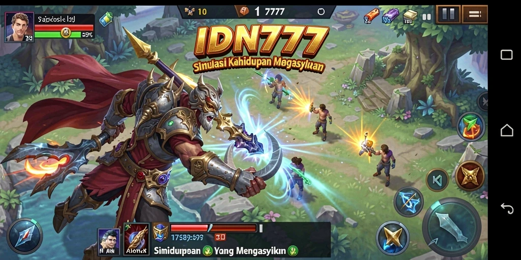 Tampilan gameplay IDN777 yang interaktif dan seru.