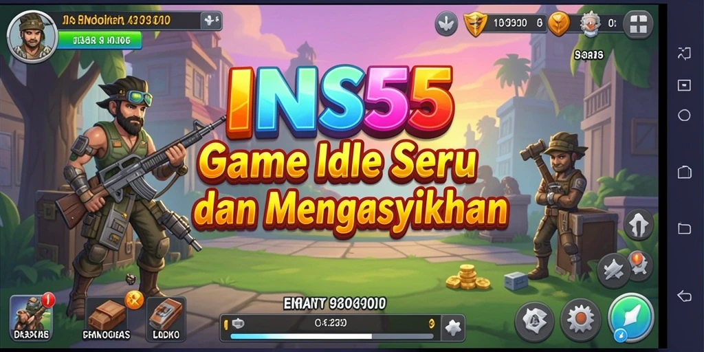 Tampilan gameplay INS55 yang mengasyikkan dan penuh warna.