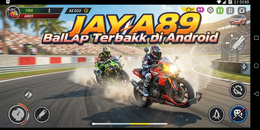 Tampilan gameplay menegangkan dari JAYA89 dengan variasi trek menarik.