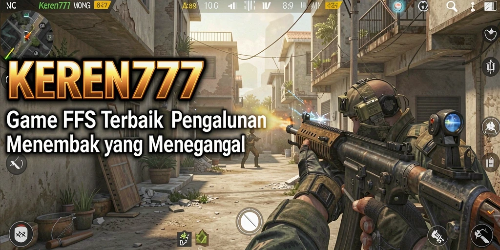 Tampilan gameplay seru dari KEREN777 yang menunjukkan aksi menembak intens.