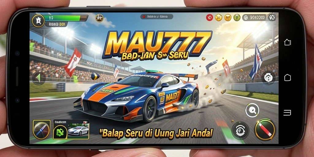 Gameplay intens MAU777 dengan kecepatan tinggi dan aksi balapan.