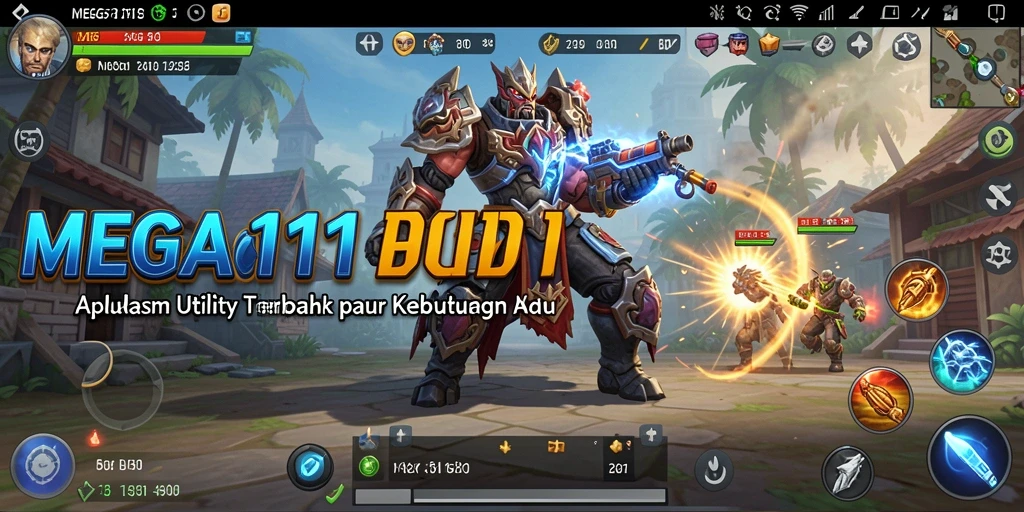 Tangkapan layar MEGA111 menampilkan antarmuka yang sederhana dan fungsional.
