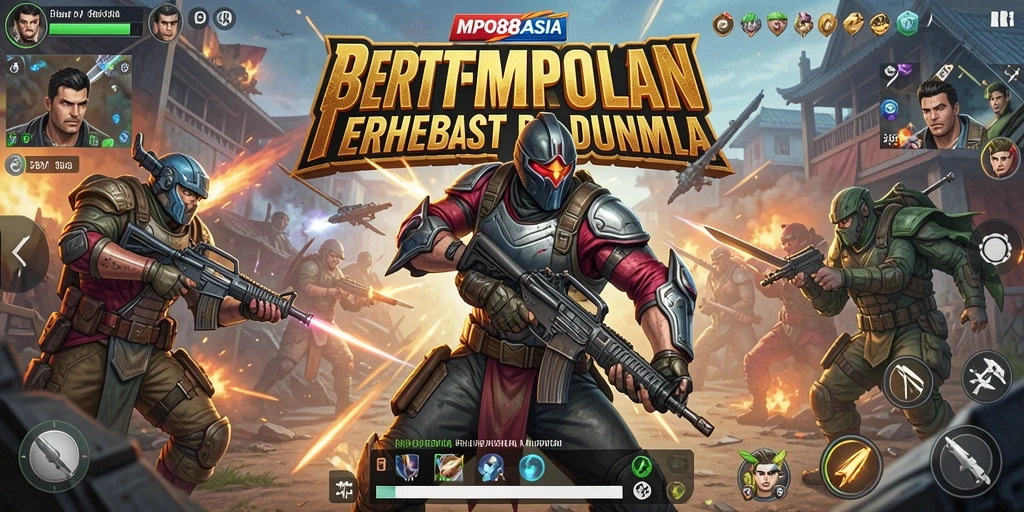 Screenshot gameplay MPO88ASIA menampilkan aksi pertempuran yang intens.