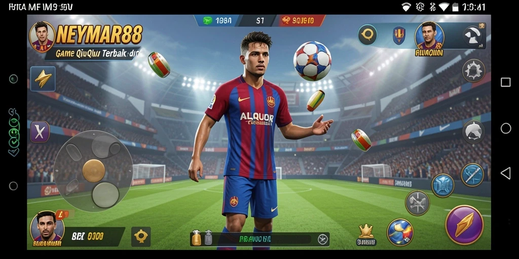 Tampilan gameplay seru dari NEYMAR88 yang menantang.