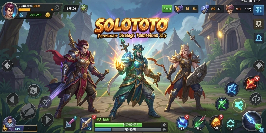 Tangkapan layar gameplay SOLOTOTO dengan strategi mendalam.