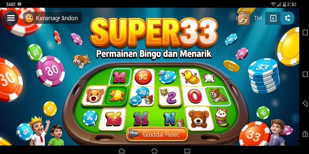 Gameplay Bingo yang seru dan interaktif di SUPER33.