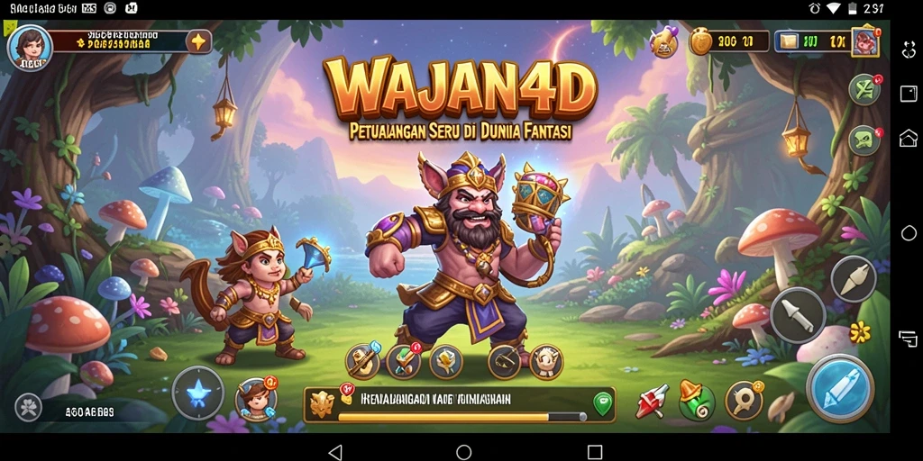 Screenshot gameplay WAJAN4D menampilkan aksi seru dalam petualangan yang mendebarkan.