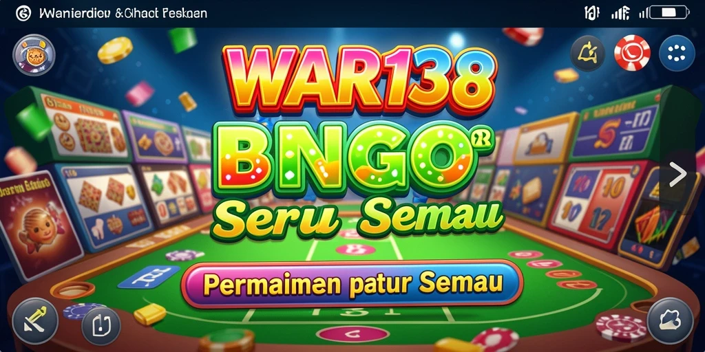 Tampilan antarmuka permainan Bingo yang menarik dan interaktif.