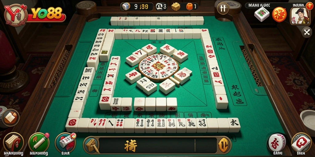 Gameplay seru dalam YOYO88 dengan desain Mahjong yang menawan.